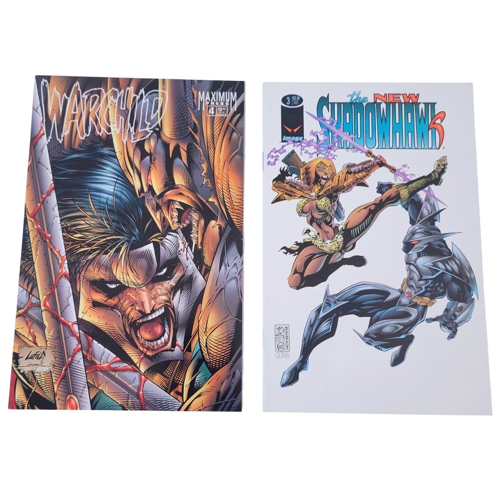 Warchild 4 New Shadowhawk 3 Comic Lot 1995 Image Maximum Press Liefeld Valentino
